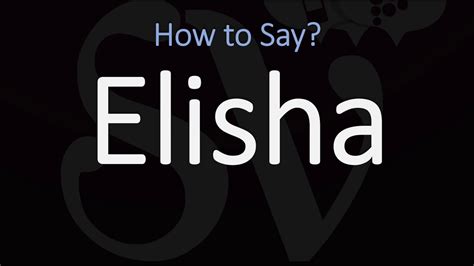 pronunciation elisha